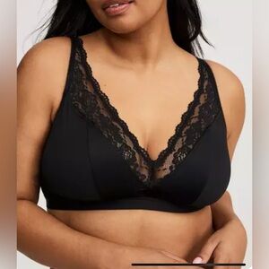 Torrid Lightly Lined Microfiber Plunge Bralette